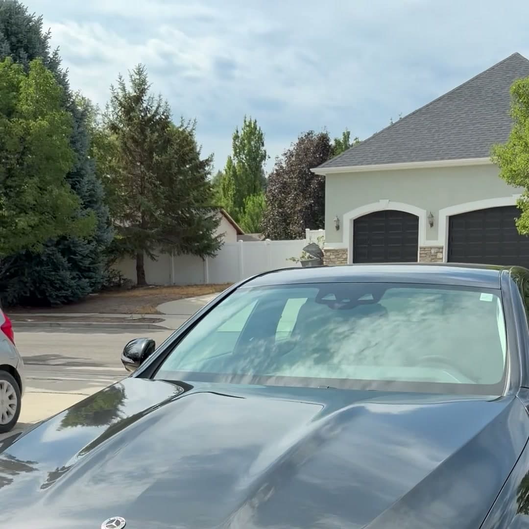 Glossy Mercedes exterior after mobile detailing